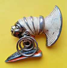 Stunning Vintage Metal South African Female Face Pin Brooch (No. 2)