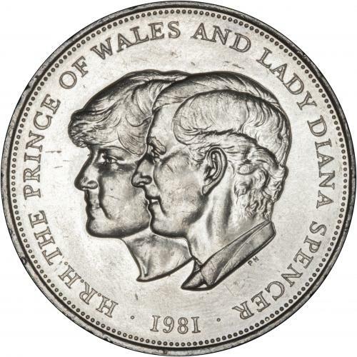1981 royal wedding coin hrh - royal,