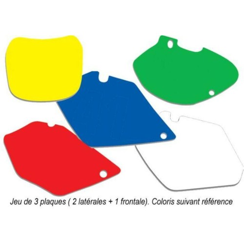 Start number panels - black, for