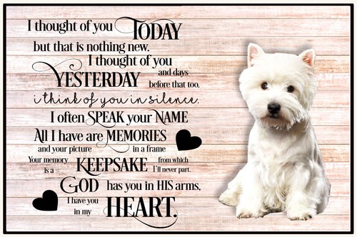 West highland terrier rip - west, gift