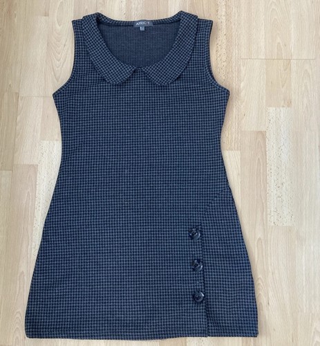 Dogtooth check short dress - dogtooth,