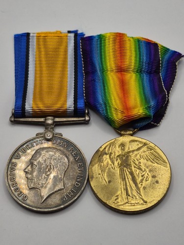 Ww1 medal pair pte - medal,