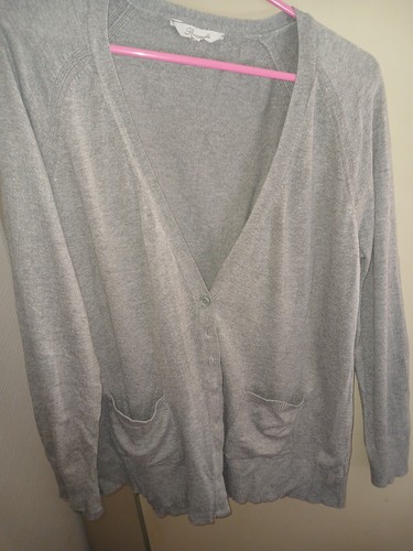 Ladies grey cardigan - grey,