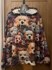 Tie Dye Hoodie Zip Up Wolves &