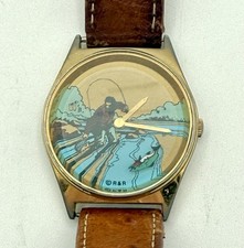 Vintage Fly Fishing Watch Rare