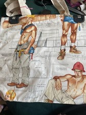 Sexy Builder Tote/shopping/beach bag  Rainbow Tassels carry with PRIDE LGBTQIA+