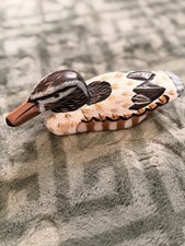 Vintage Hand-Painted Carved
