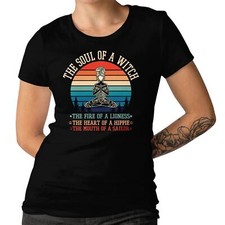 The Soul Of A Witch Ladies T-shirt Yoga Hippie Shirt Men's Size Available Top