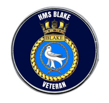 HMS Blake Veteran Royal Navy RN Lapel Pin Badge Crest 25mm