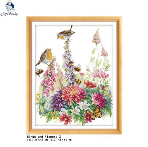 Birds and flowers counted - birds,