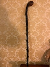 Antique Irish Blackthorn Walking Stick, 85 cm tall.