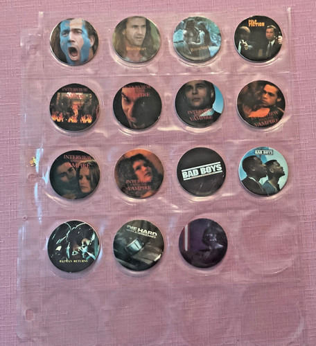 Movie pogs including a - movie,