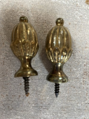 Pair solid brass pineapple - pair,