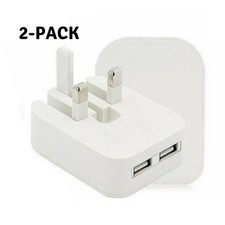 Foldable 3-Pin Mains UK Wall