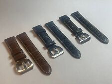 22mm 24mm Croc Leather Strap Band For PANERAI PAM Luminor Radiomir Watch BARGAIN