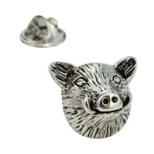 Boars Head Lapel Pin Badge