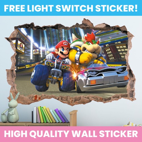 Super mario kart - mario, wall
