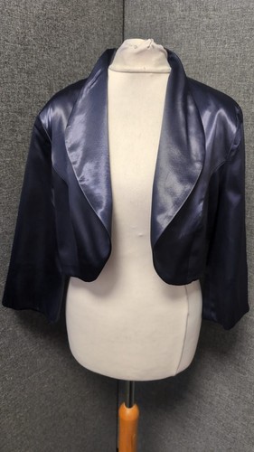 Kaleidoscope satin shrug navy - shrug,