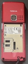 Nokia 6300 Rear Maroon Chassis Back Housing Fascia Cover