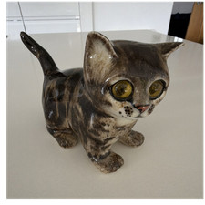 Winstanley glazed ceramic cat - winstanley,