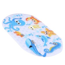 Non-Slip Bath Shower Mat Kids Child Baby Safety Fish Long Strong Suction UK