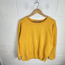 Vintage Nike Sweatshirt Mens Large Yellow Tonal Swoosh 90s Travis Scott Crewneck