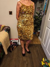 Karen millen gold disc - karen,