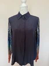 mary katrantzou blue silk