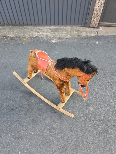 Vintage retro rocking horse - vintage,