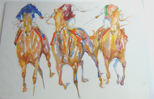 Blank horse racing birthday - blank,