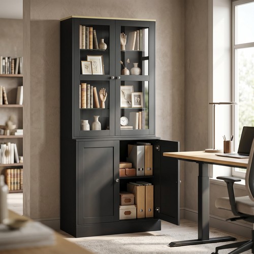 Homcom modern bookcase - homcom,