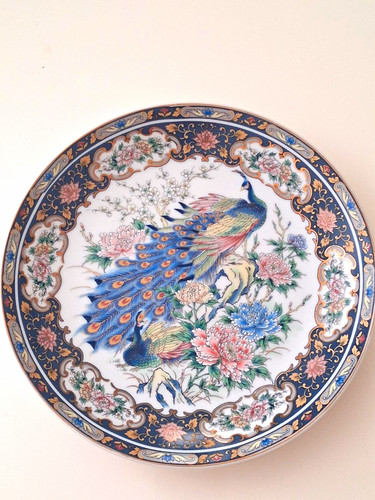 Vintage porcelain peacock - vintage,