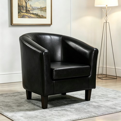 Faux leather tub - faux,