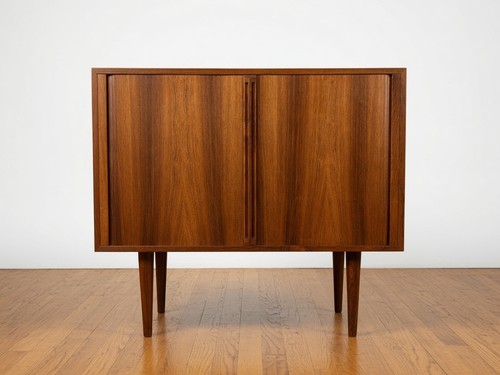 Rosewood tambour door cabinet - rosewood,