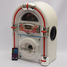 Steepletone Jive Rock Sixty Table Top Bluetooth Jukebox - White - Boxed (NR)