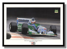 Benetton B194 Michael Schumacher 1994 framed Champion print free p&p UK