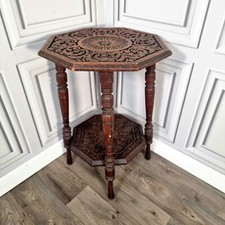 Antique octagonal table solid - antique,
