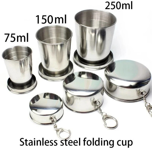 Stainless steel folding cup - folding,