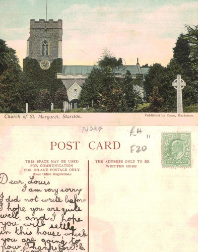 Vintage postcard church of - -,