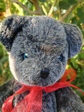 Vintage Grey Teddy Bear Grey Blue Eyes Like Canterbury Bears