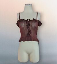 NWT'S ZARA Ruffle EYELET Crop