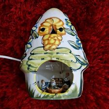Assumed Derek Fowler Vintage Night Light Bunnies Cottage Plug In