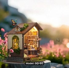 Dolls House kit  "butterfly house ” Craft Kit With touch Lighting System ￼