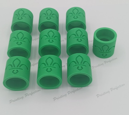Green scout woggle - green,