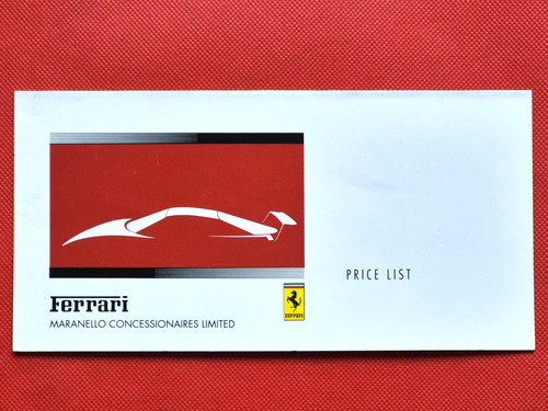 1993 ferrari price list - price,