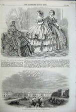 Original Old Antique Print