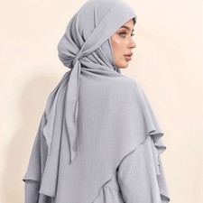 New Crepe Khimar Muslim Women