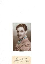 Alfred Hitchcock *The 39 Steps Robert DONAT *Goodbye Mr Chips Signed Cut Page/PC