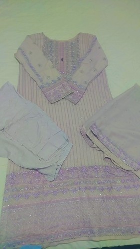 Asian lilac colour - silk, dress