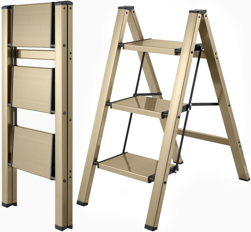 Step folding aluminum ladder - folding,